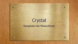  Presentation with plaque - Cool new presentation with award - wooden plaque with gold backdrop and a coral colored foreground