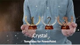  Presentation with digital - Slide set featuring award black white - digital composite of man background and a gray colored foreground