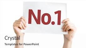  Presentation with award ceremony - Cool new slide set with award ceremony - no 1 card isolated backdrop and a white colored foreground