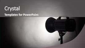  Presentation with theater award - Cool new slides with award ceremony - theater spotlight over black background backdrop and a gray colored foreground