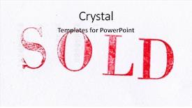  Presentation with stamp - Presentation design having award check - red ink stamp on white background and a sky blue colored foreground