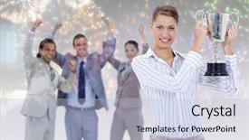  Presentation with black people - Presentation theme enhanced with  background and a  colored foreground