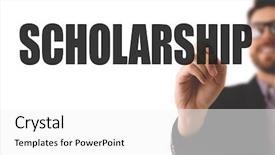  Presentation with scholarship - PPT layouts enhanced with award fee - scholarship background and a white colored foreground