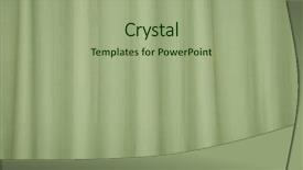  Presentation with green curtain - Cool new slides with free award - background of a green curtain backdrop and a mint green colored foreground