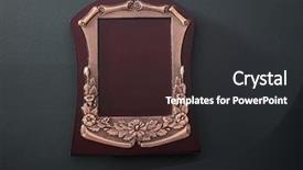  Presentation with plaque - Presentation theme featuring award mock up black plaque background and a dark gray colored foreground