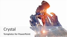  Presentation with victory - PPT theme with award soccer - celebrating great victory mixed media background and a white colored foreground