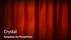  Presentation with red curtain - Slide set enhanced with award stage light - red curtain background and a  colored foreground