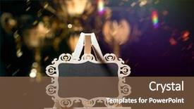  Presentation with trophy award - PPT layouts with award templates - blackboard with the golden trophy background and a violet colored foreground