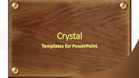  Presentation with clipping - Beautiful presentation theme featuring award templates - dark wood plate isolated backdrop and a tawny brown colored foreground