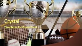  Presentation with award winning - PPT layouts having award winning and championship concept background and a violet colored foreground