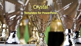  Presentation with award winning - Amazing slide set having award winning and championship concept backdrop and a tawny brown colored foreground