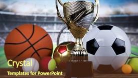  Presentation with award winning - PPT theme featuring award winning and championship concept background and a tawny brown colored foreground