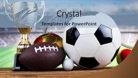  Presentation with award winning - PPT theme with award winning and championship concept background and a light blue colored foreground