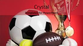  Presentation with award winning - Beautiful presentation theme featuring award winning and championship concept backdrop and a red colored foreground