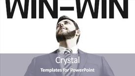  Presentation with win - Audience pleasing presentation theme consisting of award winning marketing - business man with the text backdrop and a  colored foreground