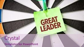  Presentation with army leader - Presentation theme having award winning marketing - great leader background and a  colored foreground