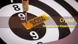  Presentation with award winning - Slides having award winning marketing - success in portuguese background and a tawny brown colored foreground