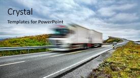  Presentation with highway construction - Amazing slides having atlanterhavsveien been awarded the title backdrop and a light blue colored foreground