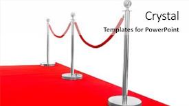  Presentation with awards show - Cool new theme with awards show - red carpet and rope barrier backdrop and a white colored foreground