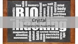  Presentation with medical biology - Slide deck having self awareness - biohacking - managing one's own background and a  colored foreground