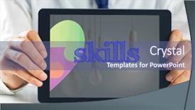  Presentation with autism awareness - Amazing presentation theme having awareness heart against one bulb backdrop and a ocean colored foreground