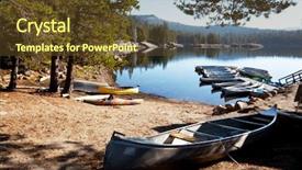  Presentation with nevada cannabis - Presentation theme having away fishing - boat on lake in sierra background and a  colored foreground