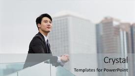  Presentation with hong kong - Amazing slides having away manger - young businessman think of something backdrop and a light gray colored foreground