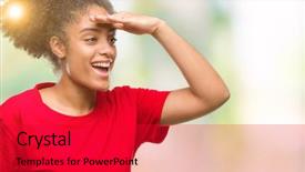  Presentation with sun rising over north america - Audience pleasing theme consisting of away with hand over head backdrop and a red colored foreground