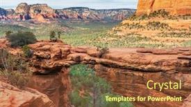  Presentation with inspiring - Audience pleasing presentation design consisting of awe-inspiring-view-of-devil backdrop and a tawny brown colored foreground