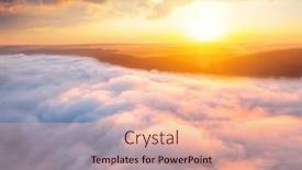  Presentation with earth eye - Presentation design having awesome-bird-s-eye-view background and a coral colored foreground