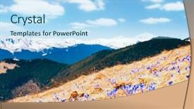  Presentation with awesome - PPT layouts having awesome first flowers in the alpine valley gorgeous day and picturesque scene location place of carpathian ukraine europe natural composition explore the world's beauty and wildlife background and a light blue colored foreground