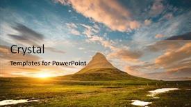  Presentation with awesome - Colorful presentation theme enhanced with beautiful view of the awesome backdrop and a coral colored foreground