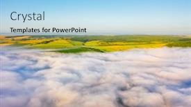  Presentation with light rays - Amazing presentation design having awesome-misty-view backdrop and a light blue colored foreground