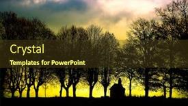  Presentation with awesome - Amazing PPT layouts having awesome-skyscape-over-lrural-andscape backdrop and a tawny brown colored foreground