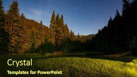  Presentation with awesome - Presentation theme with awesome-starry-sky-above background and a tawny brown colored foreground