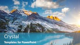  Presentation with awesome - PPT layouts having awesome-summer-view background and a teal colored foreground