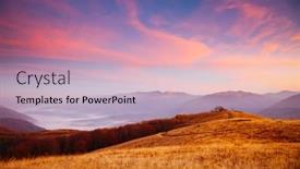  Presentation with awesome - PPT theme featuring awesome-view-of-the-colorful background and a coral colored foreground