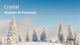  Presentation with winter scene - Amazing presentation having awesome-winter-landscape-and-covered backdrop and a teal colored foreground