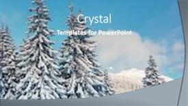  Presentation with winter scene - Audience pleasing presentation consisting of awesome-winter-landscape-and-covered backdrop and a teal colored foreground