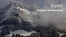  Presentation with awesome - Slide set featuring awesome-winter-landscape-with-spruces background and a gray colored foreground