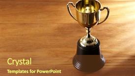  Presentation with trophy - Amazing theme having awrds - high angle view of trophy backdrop and a tawny brown colored foreground