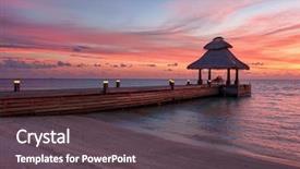  Presentation with awesome - Cool new presentation theme with awsome - awesome vivid sunset backdrop and a dark gray colored foreground