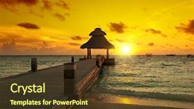  Presentation with awesome - Colorful PPT layouts enhanced with awsome - awesome vivid sunset backdrop and a tawny brown colored foreground