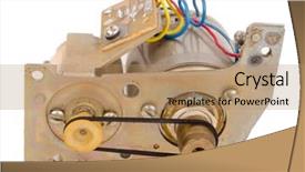  Presentation with electric - Cool new slides with astrology - moon among the clouds backdrop and a tawny brown colored foreground