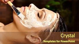  Presentation with ayurveda - Audience pleasing theme consisting of backstroke - woman in summer vacation relaxing backdrop and a ocean colored foreground