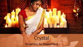  Presentation with ayurveda - Slides having annona - two custard apple sugar-apple background and a cream colored foreground