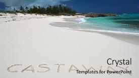  Presentation with bahamas - Colorful PPT theme enhanced with ayus - ay writing on a desrt backdrop and a  colored foreground