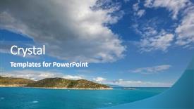  Presentation with coast - PPT layouts having ayus - beautiful sea coast ay sunset background and a  colored foreground