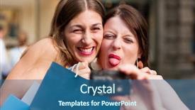  Presentation with helping others two hands woman - Slides having ayus - two woman being friends shopping background and a ocean colored foreground