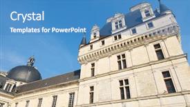  Presentation with renaissance - Colorful PPT layouts enhanced with ayus - valen ay castle loire valley backdrop and a teal colored foreground